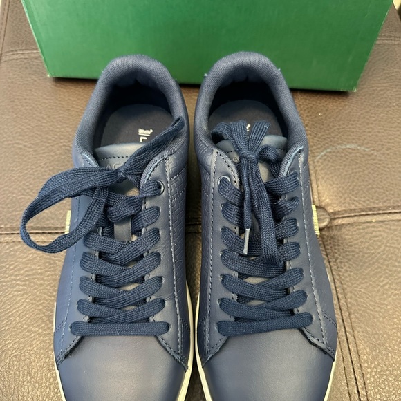 Lacoste Womens Carnaby EVO119 Navy/Off white shoes - Picture 4 of 12